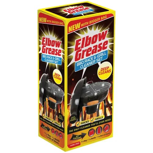 ست تمیز کننده باربیکیو بریتانیایی مناسب قفسه و گریل البو گریس 500گرم Elbow Grease