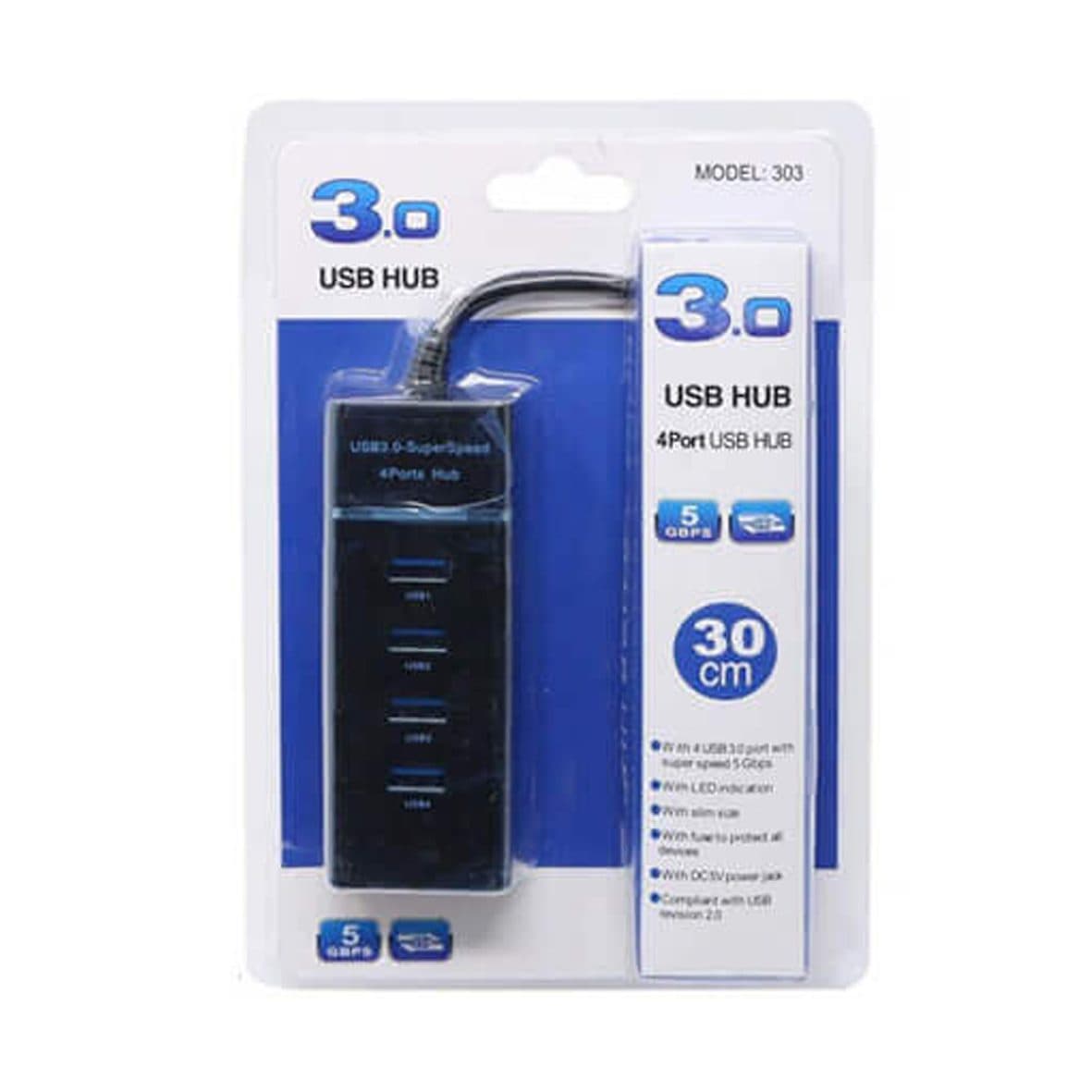 هاب 4 پورت USB 3.0 مدل 303 کد 5397 — تصویر ۲