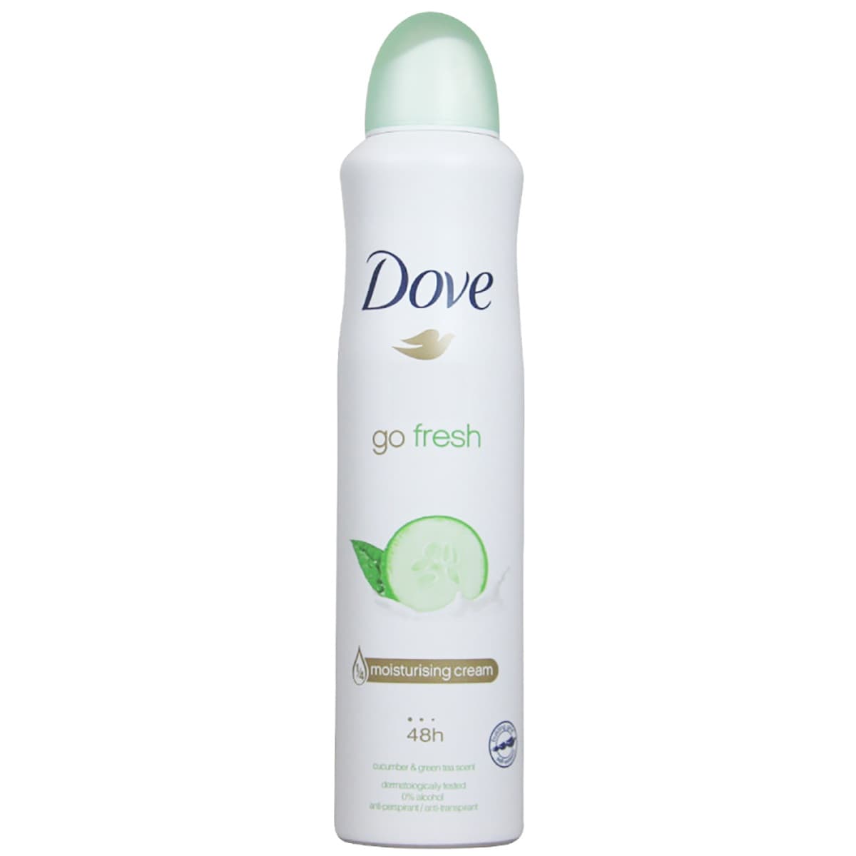 اسپری دئودورانت داو Dove زنانه مدل Go Fresh رایحه خیار و چای سبز حجم 250 میل