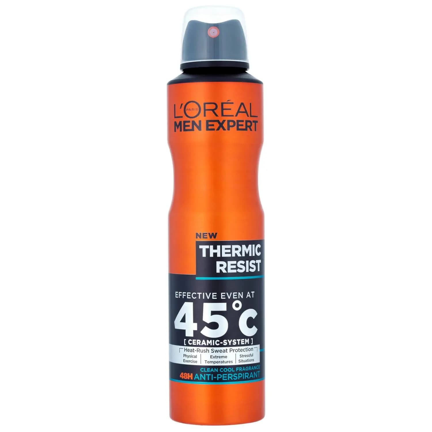 اسپری دئودورانت لورال Loreal مردانه نارنجی مدل Thermic Resist حجم 250 میل