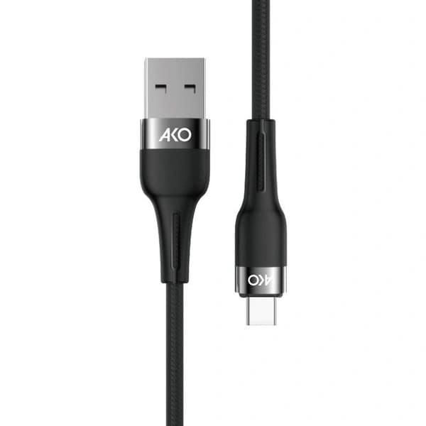 کابل تبدیل USB به USB-C آکو مدل AC-14 طول 0.2 متر کد 5187 — تصویر ۳