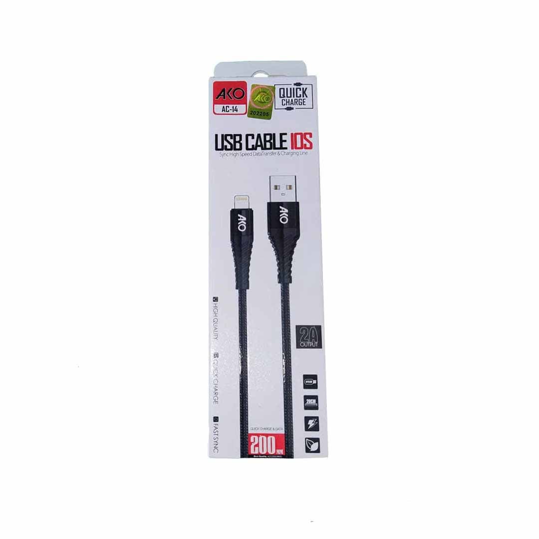 کابل تبدیل USB به USB-C آکو مدل AC-14 طول 0.2 متر کد 5187