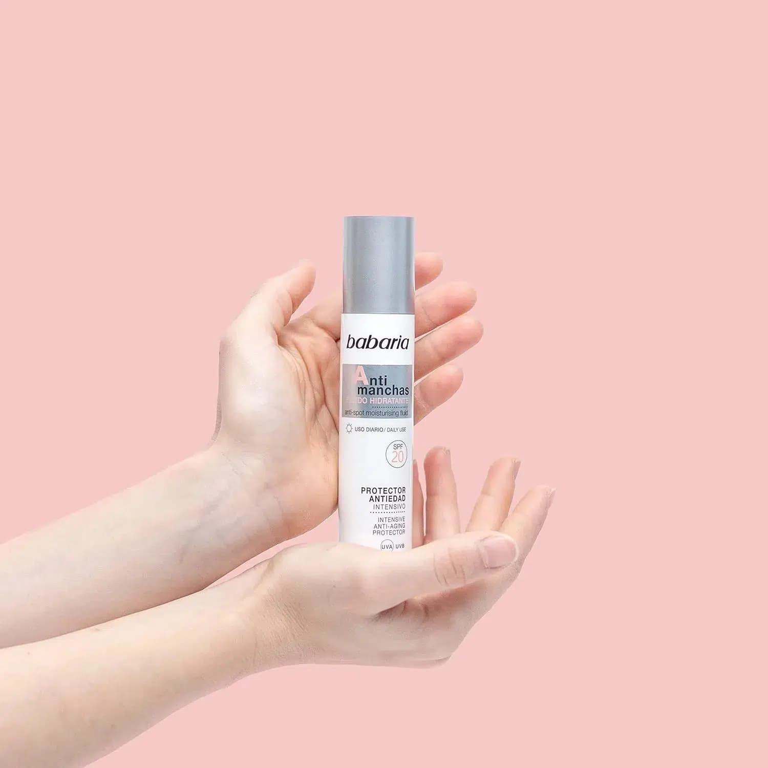 فلوئید روز ضد لک و چروک باباریا Babaria مدل anti-spot SPF20 حجم 50 میل — تصویر ۱۲