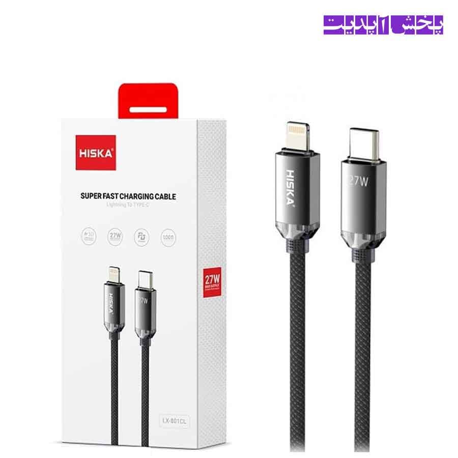 کابل شارژر تایپ سی هیسکا مدل HISKA LX-801AC 3A