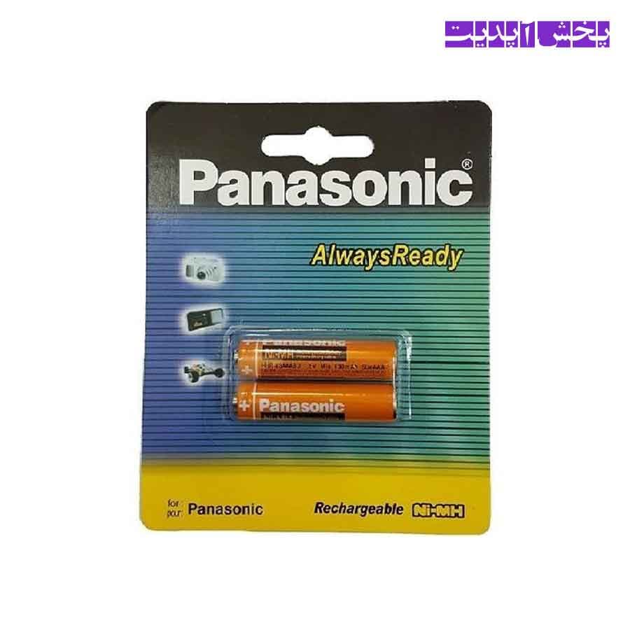 باتری 2 تایی نیم قلمی شارژی پاناسونیک مدل Panasonic HHR-3MRT \2BM (اصل)