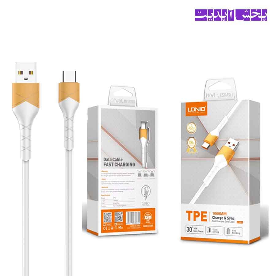کابل شارژر فست Micro USB 1M الدینیو مدل LDNIO LS801 30W 1M