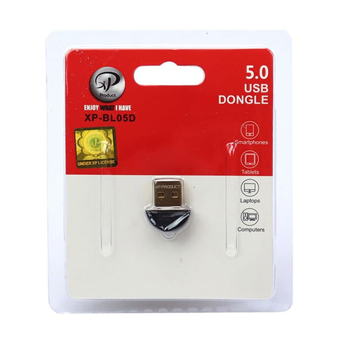 دانگل بلوتوث ورژن 5.0 ایکس پی Xp BL05 USB ا XP-BL05E v5 Bluetooth Dongle کد 5535