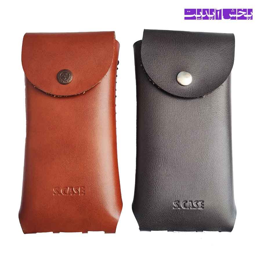 کیف پاوربانک طرح چرم دکمه دار