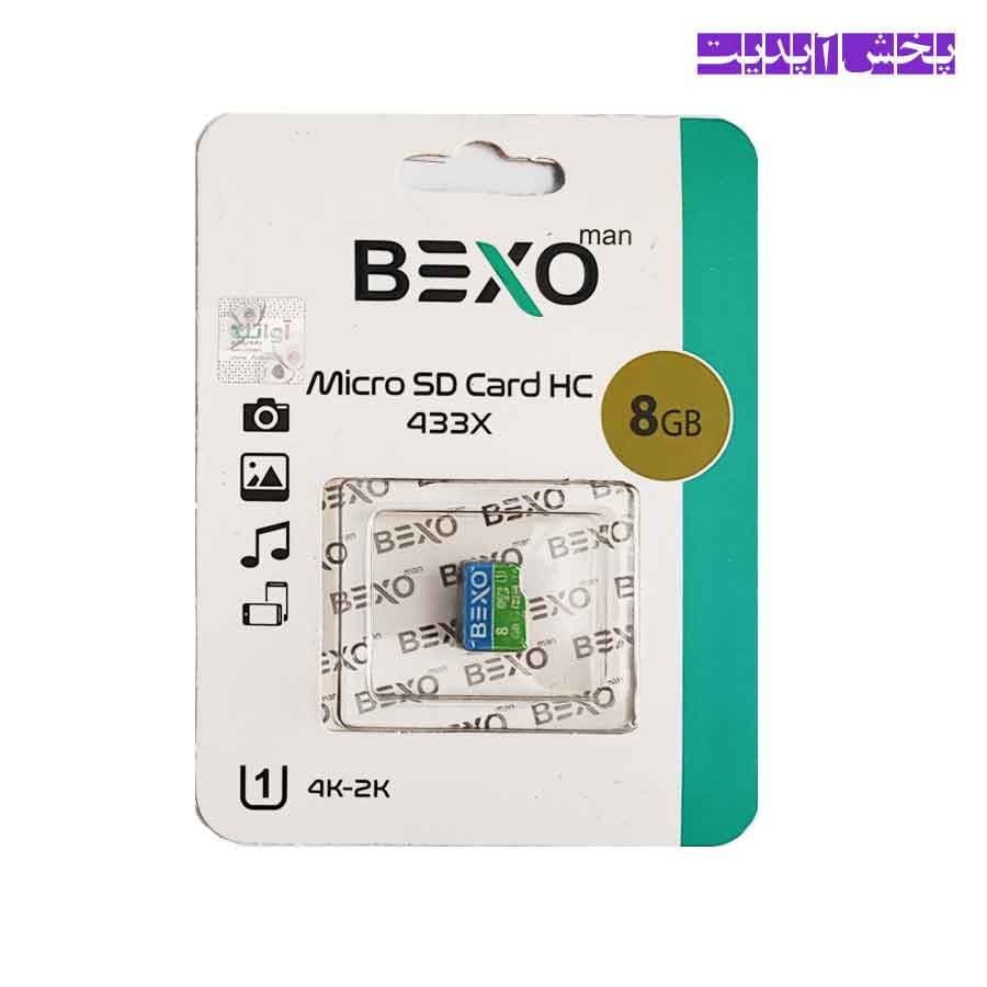 رم میکرو (کارت حافظه) 8 گیگ بکسو من BEXO man 433X 4K-2K