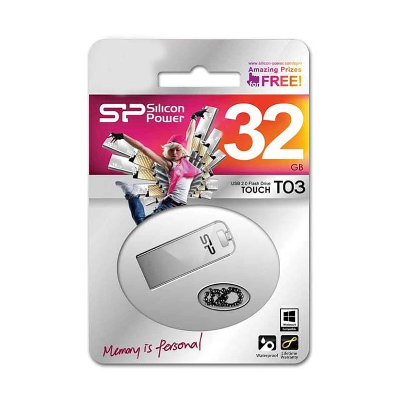فلش مموری سیلیکون پاور مدل Touch T03 ظرفیت 32 گیگابایت ا Silicon Power – Touch T03 – 32GB کد 3962