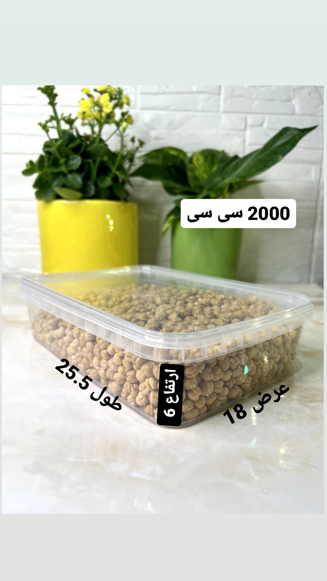 ظروف فریزری درب دار 1750سی سی
