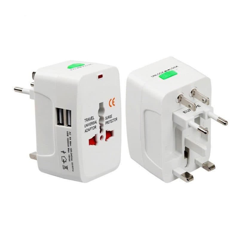 تبدیل برق همه کاره به همراه شارژر USB ا Travel international universal multi function conversion Power کد 5984