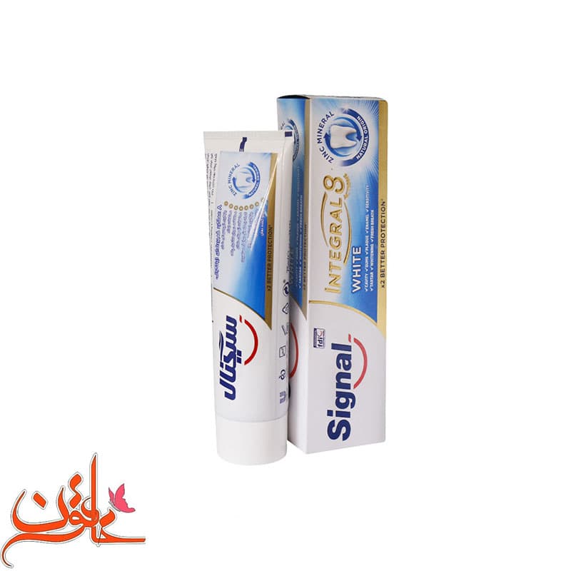 خمیردندان سیگنال اینتگرال 8 وایت حجم 75 میلی لیتر