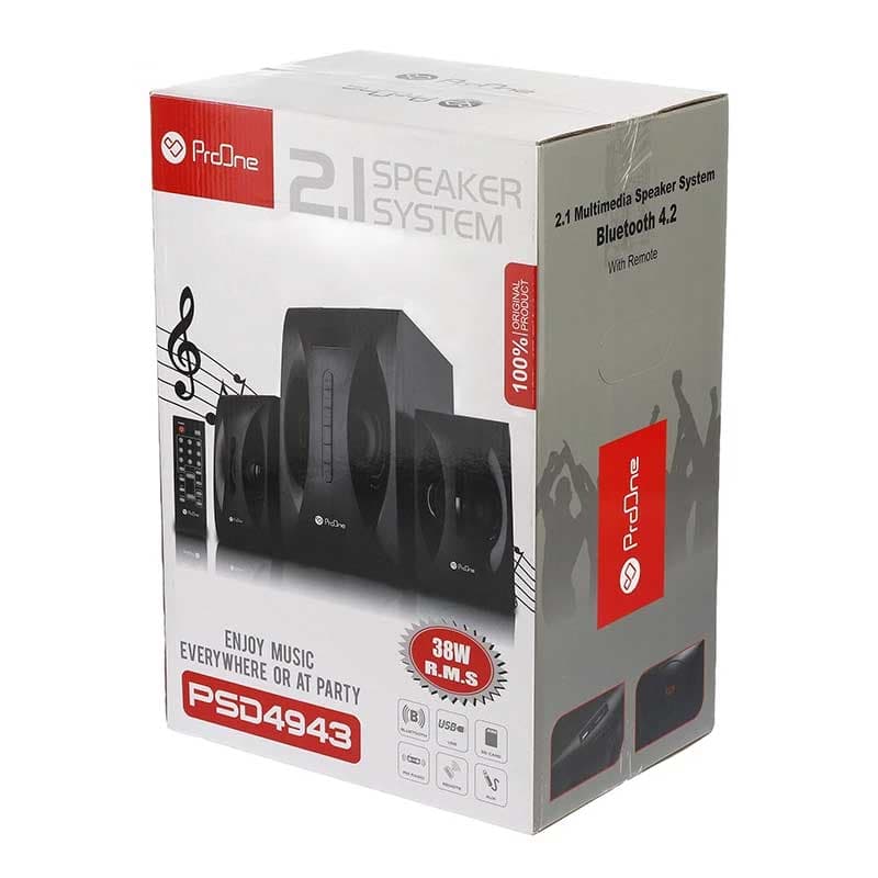 اسپیکر بلوتوث پرووان مدل PSD4943 ا Proone PSD4943 desktop wired speaker کد 6212 — تصویر ۴