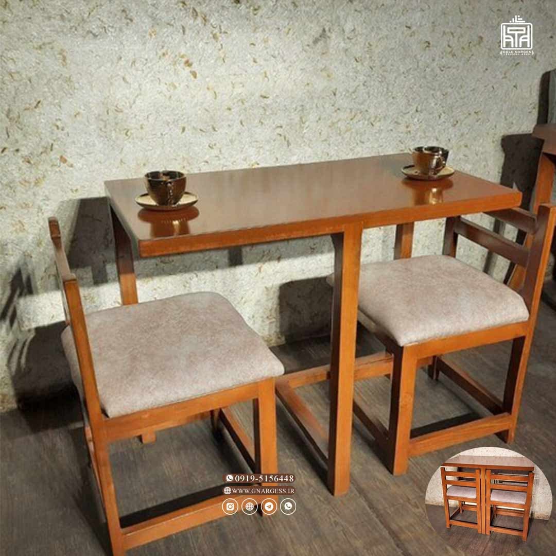 میز ناهارخوری کم جا مربع چوبی جدید — تصویر ۶
