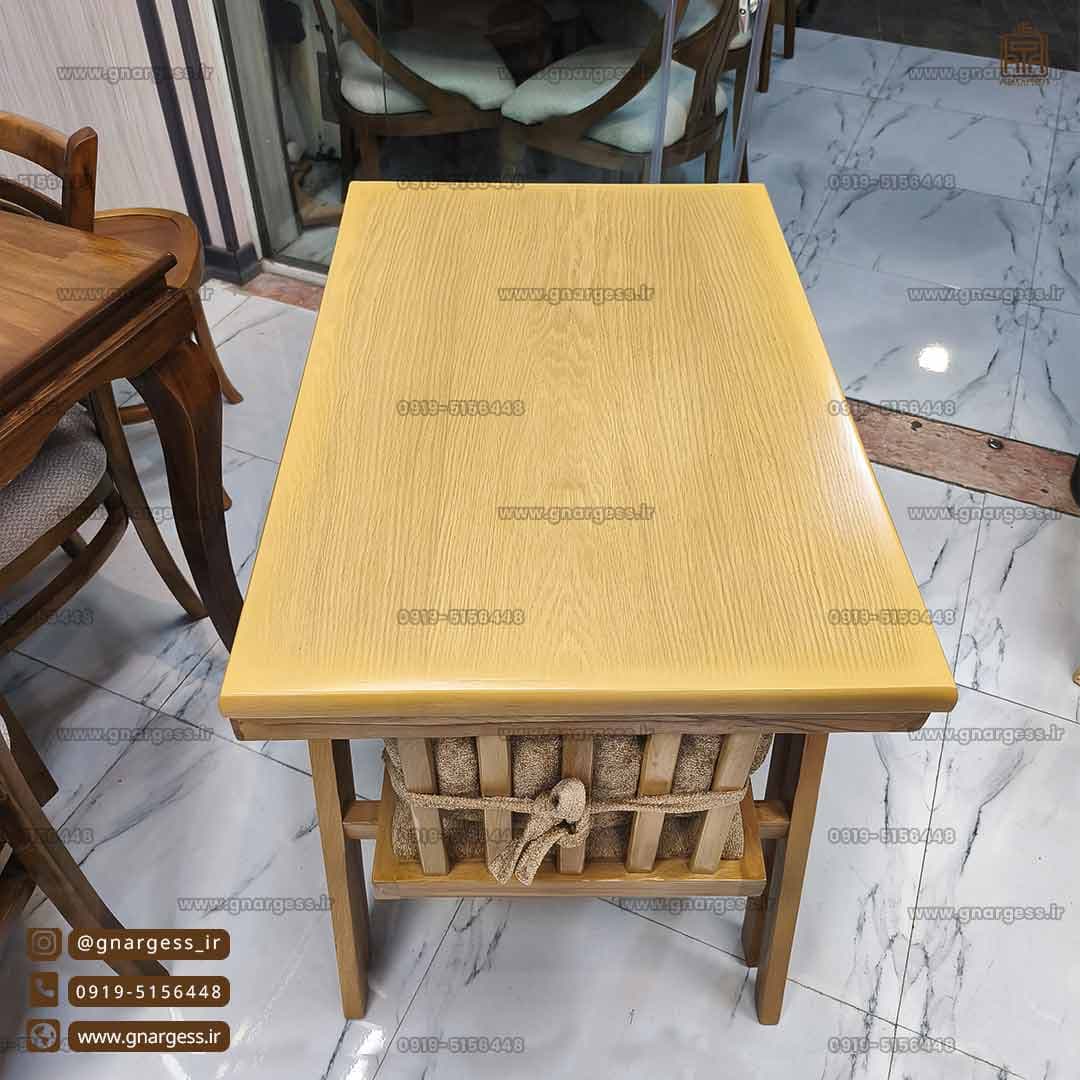 میز ناهار خوری کمجا جدید طرح مبلی دسته دار مدل کاپریل — تصویر ۴