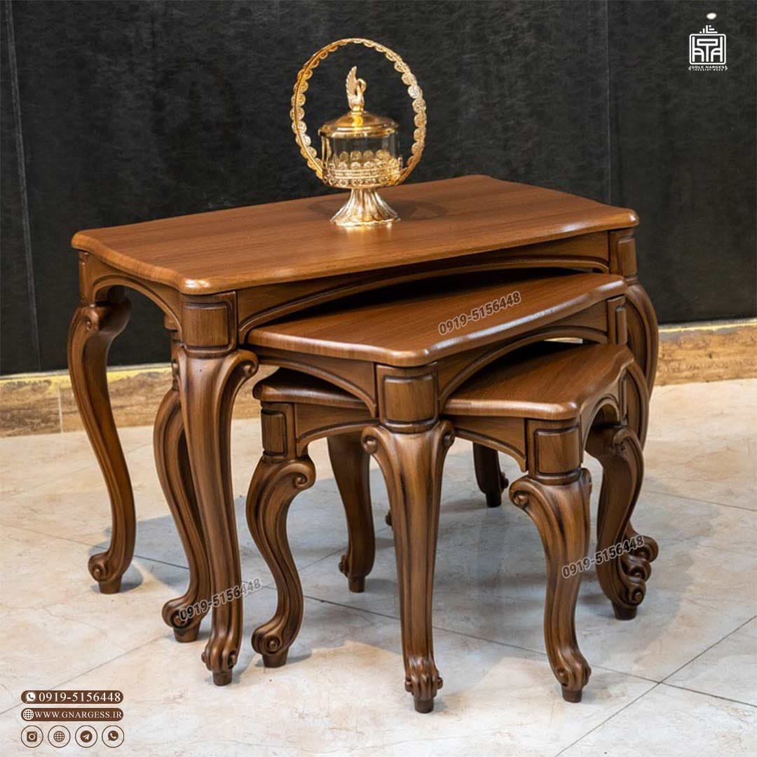میز عسلی جدید رویال با پایه فایبرگلاس