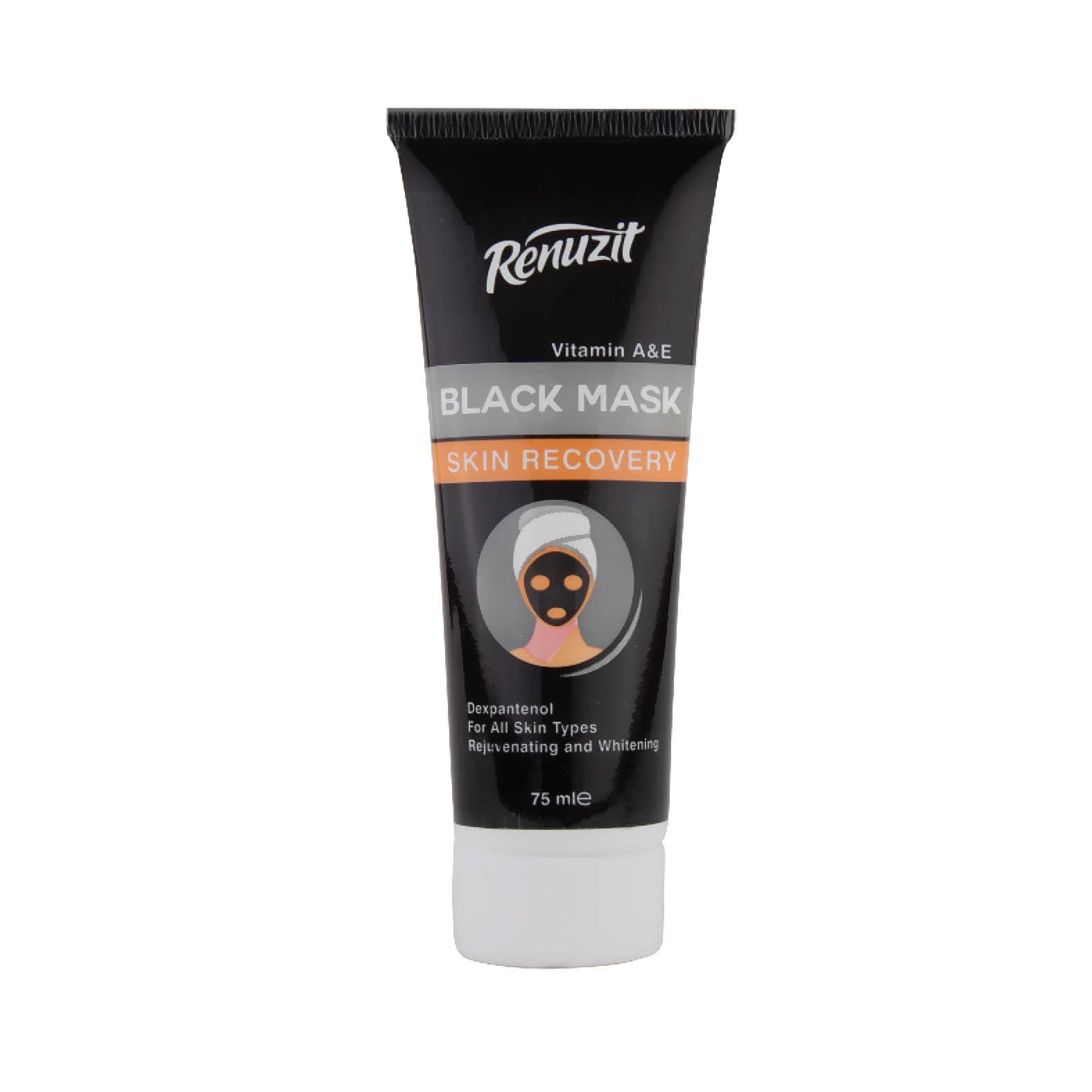 ماسک صورت رینوزیت مدل Black mask carbon active حجم 100 میل — تصویر ۳