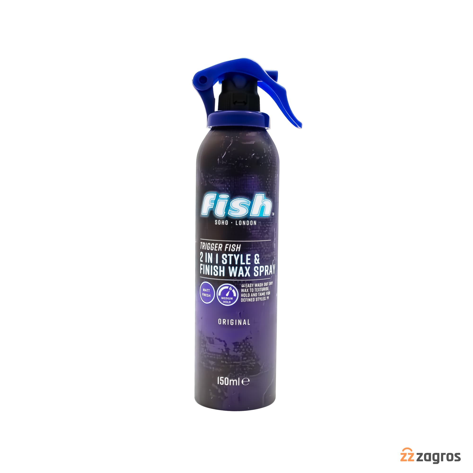 اسپری واکس مو حالت دهنده 2 در 1 فیش Fish مدل Original حجم 150 میل — تصویر ۳
