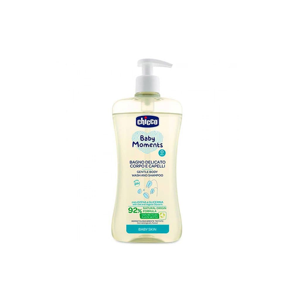 شامپو بچه چیکو CHICCO سر و بدن مدل BAGNO DELICATO حجم 500 میل — تصویر ۳