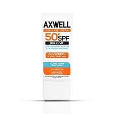 ضد آفتاب ضد لک اکسول دارای SPF 50 محافظت کننده قوی پوست حجم ۵۰ میل