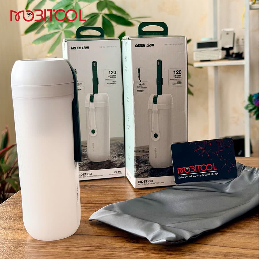 خودشور مسافرتی شارژی مخزن دار گرین لاین Green Lion Bidet Go with Built-In Water Tank — تصویر ۶