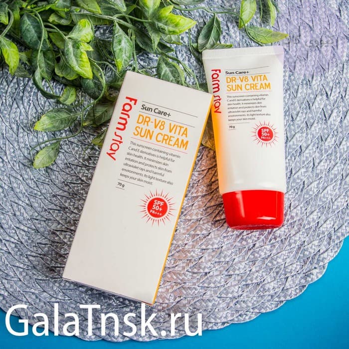 ضد آفتاب دکتر ویتامین فارم استی Farm Stay مدل DR-V8 Vita حجم 70 میل — تصویر ۶