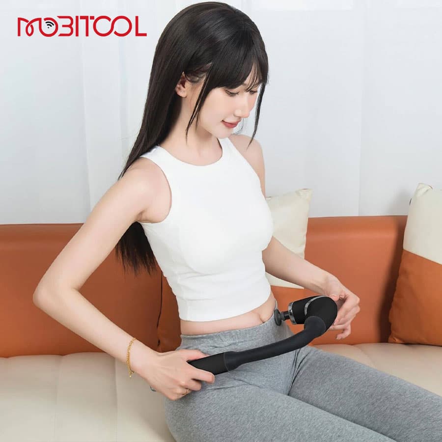 ماساژور شارژی عصایی پرودو Porodo U-Shaped Handle 4-Head Deep Massager‏ — تصویر ۸