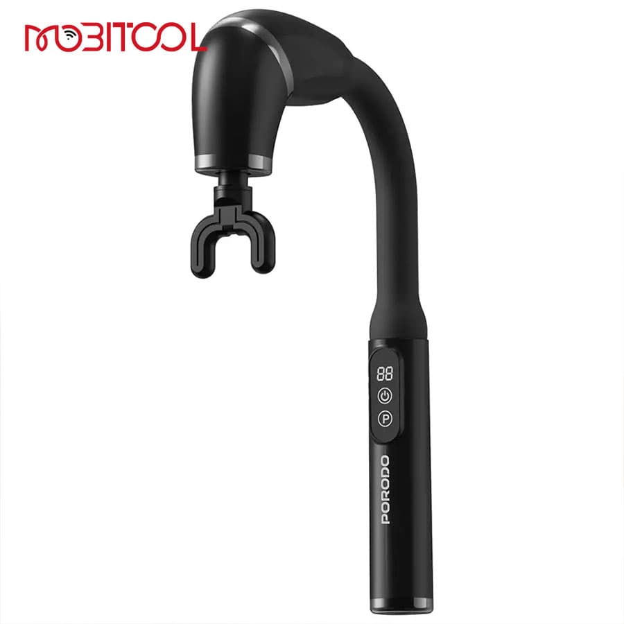 ماساژور شارژی عصایی پرودو Porodo U-Shaped Handle 4-Head Deep Massager‏ — تصویر ۵