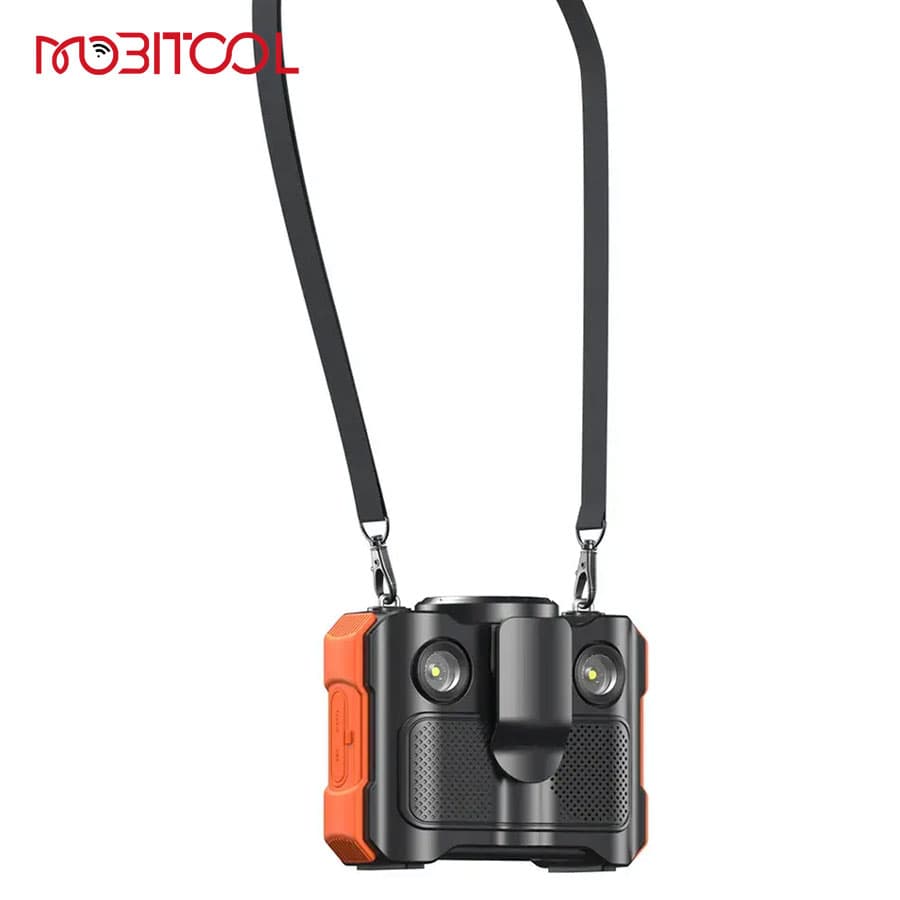 پنکه کمری و اسپیکر بلوتوث پرودو Porodo 8000mAh Bluetooth Waist Fan PDPNW50 — تصویر ۳