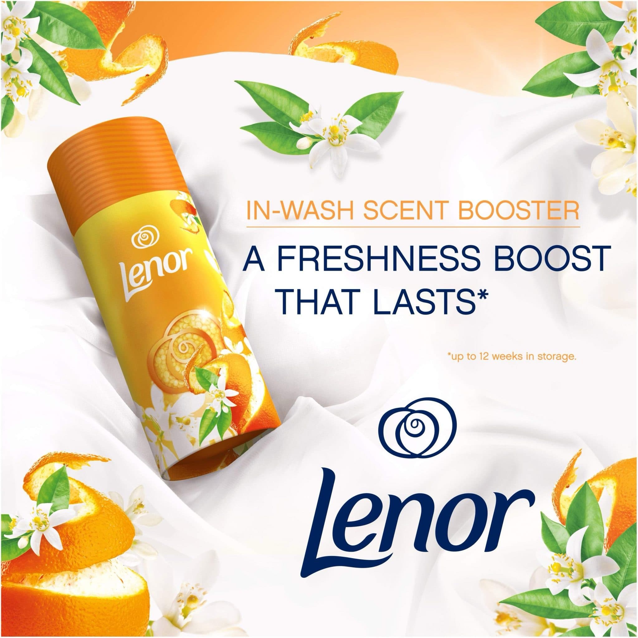 دانه های خوشبو کننده لباس لنور Lenor رایحه مرکبات مدل Citrus And White Verbena — تصویر ۵