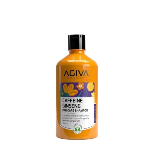 شامپو ضد ریزش آگیوا Agiva حاوی کافئین و جنسینگ سری حرفه ای Pro Care حجم 500 میل