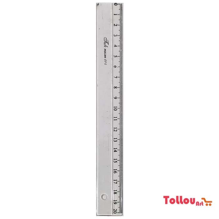 خط کش شیشه ای 20 سانتیمتر تله رسام — تصویر ۳
