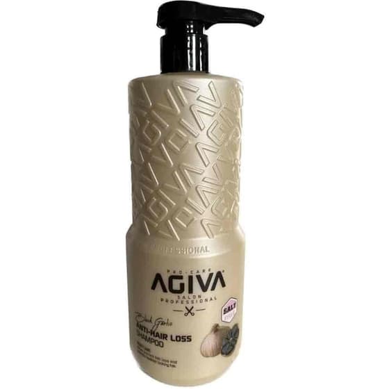 شامپو سر بدون نمک آگیوا Agiva Anti Hair Loss ضد ریزش حاوی عصاره سیر سیاه 800 میل — تصویر ۳