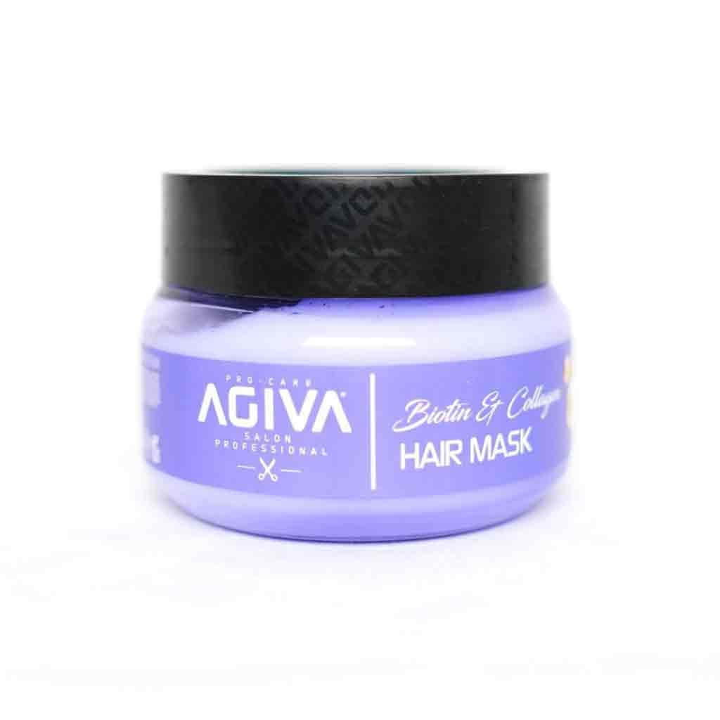 ماسک مو داخل حمام آگیوا حاوی بیوتین و کلاژن 350 میل مدل Agiva Biotine — تصویر ۲