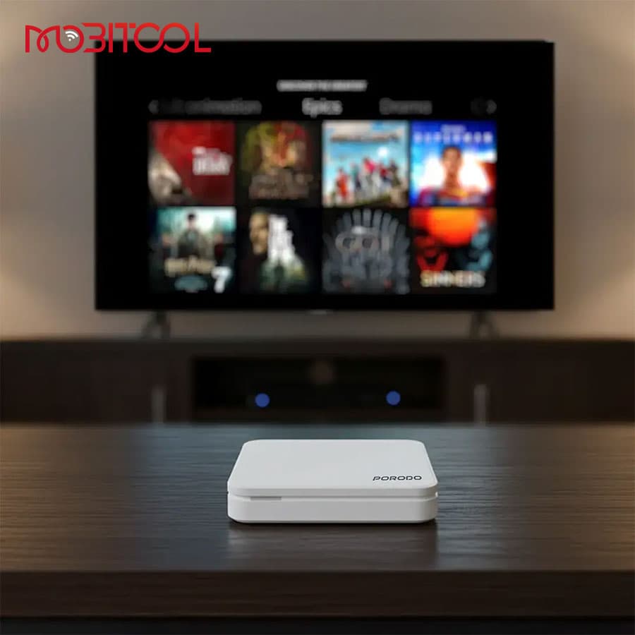 اندروید باکس 4K پرودو Porodo Echobox Android TV Box PDH96MAX — تصویر ۳