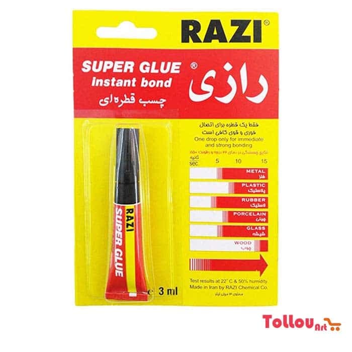 چسب قطره ای رازی مدل Super-Glue — تصویر ۴