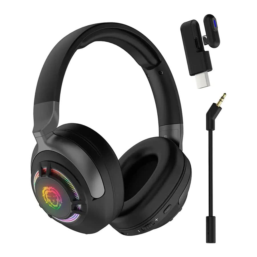 هدست گیمینگ بلوتوث و سیمی گرین لاین Green Lion Shadow ANC Gaming Headset