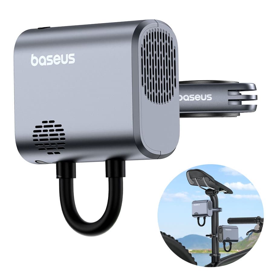 پمپ باد شارژی دوچرخه و موتورسیکلت‌ بیسوس Baseus PrimeTrip Series Portable Bike Pump C11169000121-00 CG023