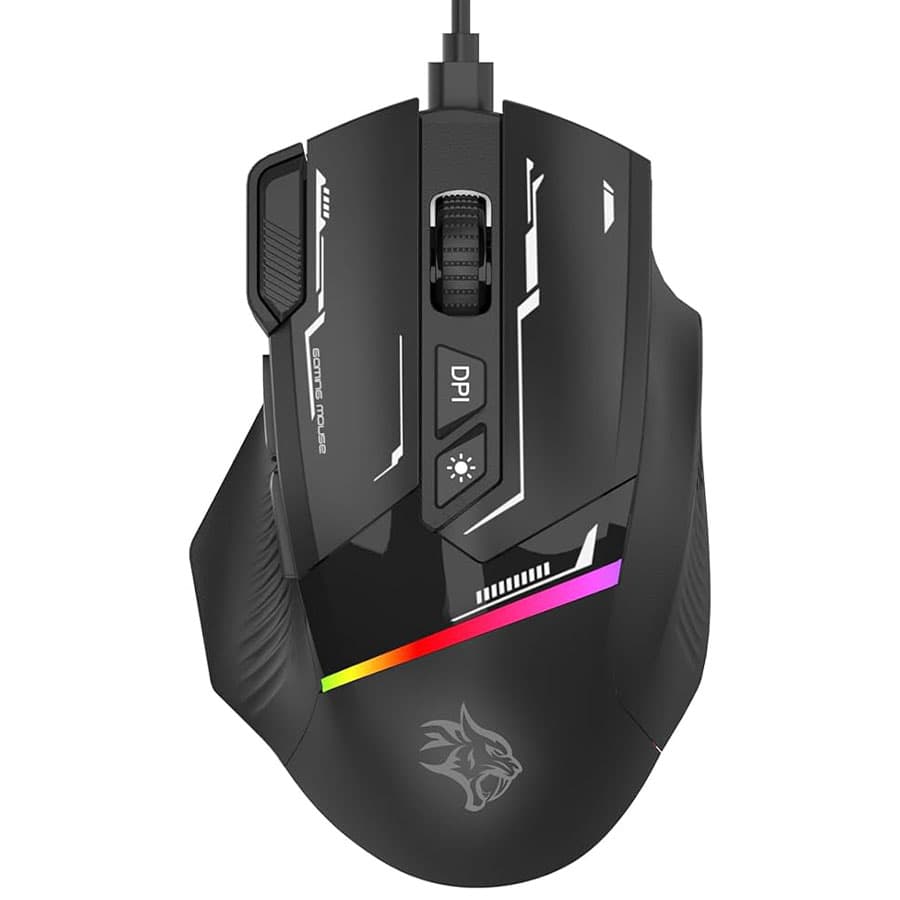 موس گیمینگ پرودو Porodo Gaming 8D RGB Wired Mouse PDX321