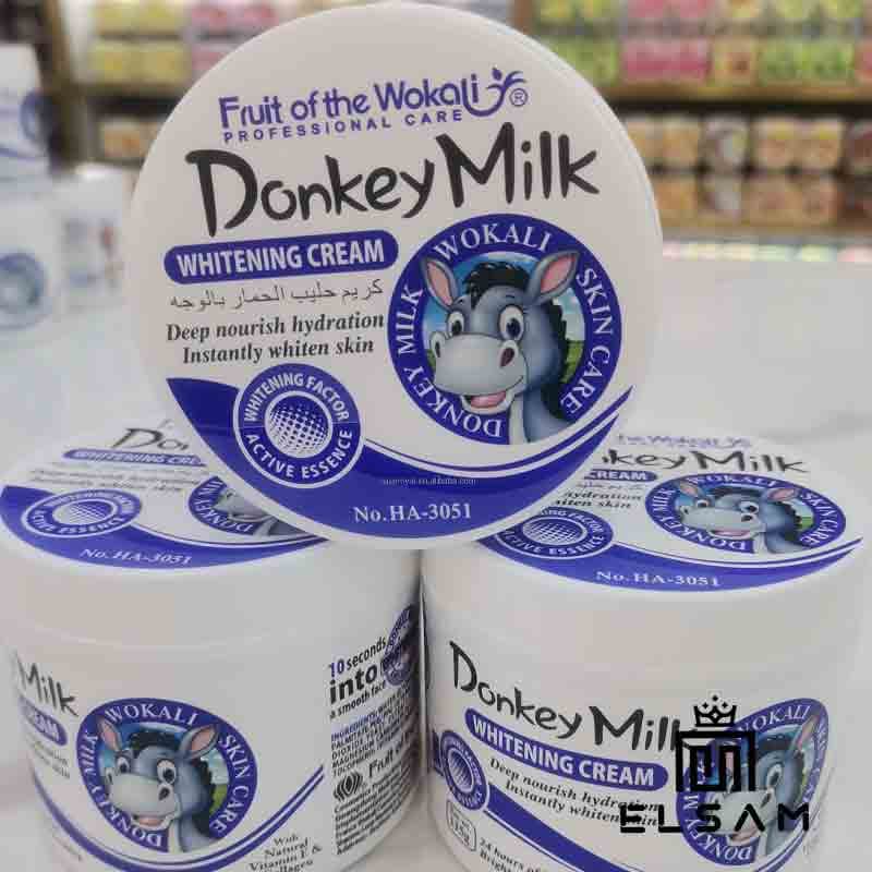 کرم روشن کننده شیر الاغ ووکالی Wokali donkey milk whitening cream — تصویر ۵