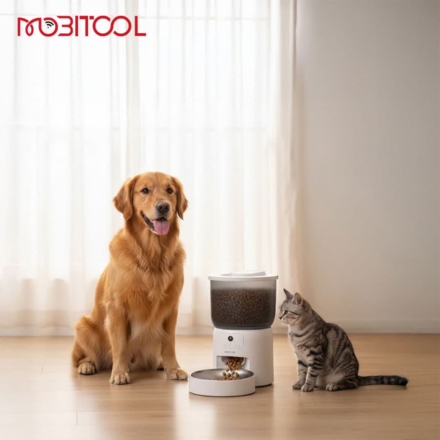 ظرف غذا گربه و سگ هوشمند دوربین دار گرین لاین Green Lion Smart Pet Feeder — تصویر ۸