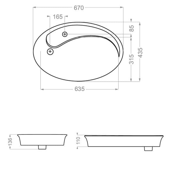 ست روشویی کابینتی سیلور سفید-طلایی — تصویر ۷