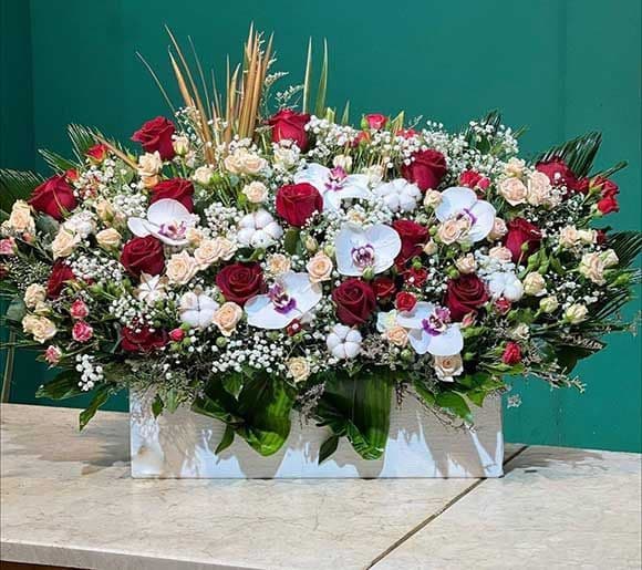 باکس گل رز و ارکیده 355