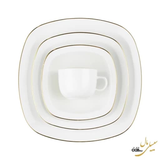 سرویس غذاخوری چینی زرین ایران کواترو زرین — تصویر ۲