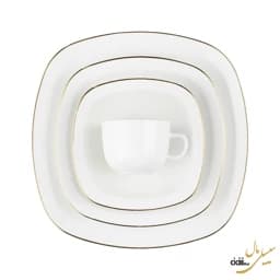 سرویس غذاخوری چینی زرین ایران کواترو زرین — تصویر ۳