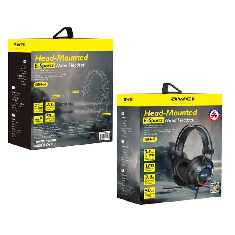 هدفون سیمی گیمینگ اوی Awei GM-2 — تصویر ۷
