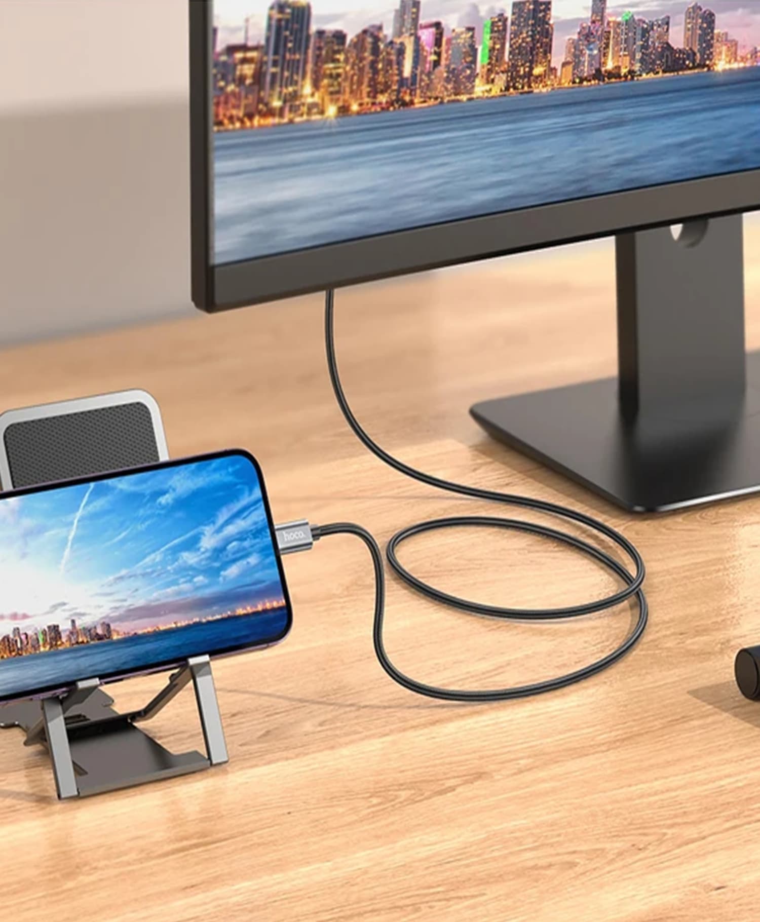 کابل تبدیل Lightning به HDMI مدل UA27 هوکو — تصویر ۵