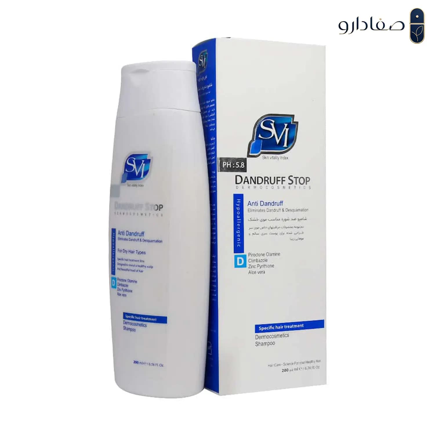 شامپو دندروف استاپ اس وی آی موی خشک