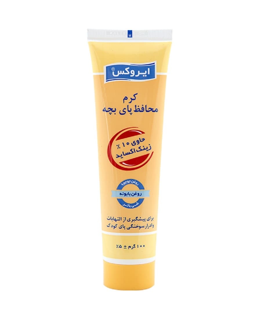 کرم محافظ پای بچه ایروکس حاوی ۱۰ درصد زینک اکساید | Irox Baby Nappy Cream 10% Zinc Oxide — تصویر ۲